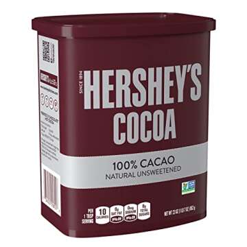 HERSHEY'S Natural Unsweetened Cocoa Powder Can, 23 oz