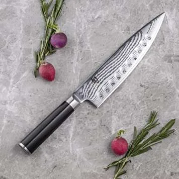 Shun Classic 8" Chef's Knife, Handcrafted Japanese Excellence