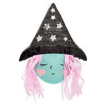 Spooky Central Cute Witch Pinata for Halloween Fun