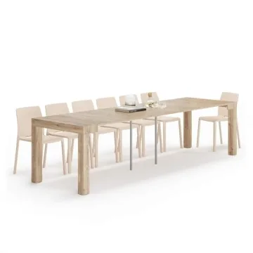 Mobili Fiver First Extendable Console Table for 14 People