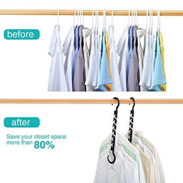 HOUSE DAY Space Saving Hangers for Efficient Closet Organization