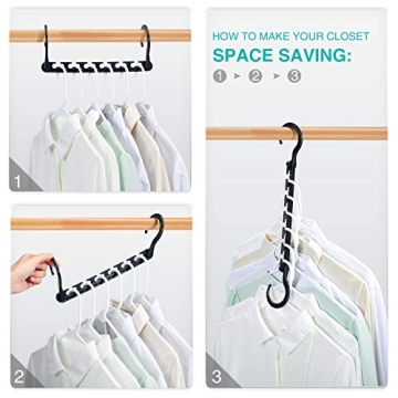 HOUSE DAY Space Saving Hangers for Efficient Closet Organization