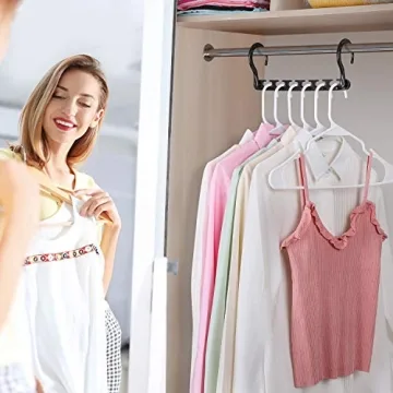 HOUSE DAY Space Saving Hangers for Efficient Closet Organization
