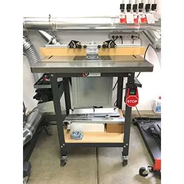 Rockler Safety Power Tool Switch - Heavy-duty 15 Amp Power Switch -"Stop Paddle" to Quickly Shut off Power - Safety Switch for Router Tables or Workbench - Router Table Accessories