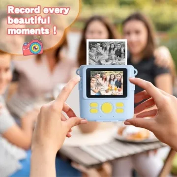 12 Rolls Instant Print Paper for Kids Instant Camera Print- Hikkon Thermal Print Refill Paper Rolls Photo Print HD Printing for Most Kids Camera(White)