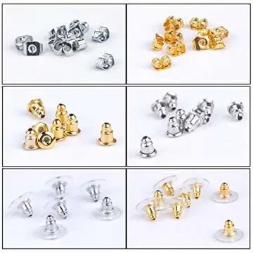10 Styles Earring Backs 1040-Piece Set for All Earrings