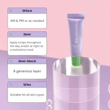 Glossmetics Lychee Berry Lip Glaze - Hydrating Lip Mask
