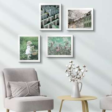 Golden State Art 8x10 Picture Frames – Set of 8, Sleek Design