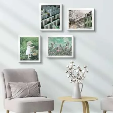 Golden State Art 8x10 Picture Frames – Set of 8, Sleek Design