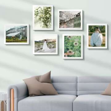 Golden State Art 8x10 Picture Frames – Set of 8, Sleek Design