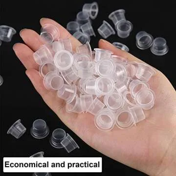 SOTICA 300pcs Disposable Ink Caps for Tattooing and Crafts