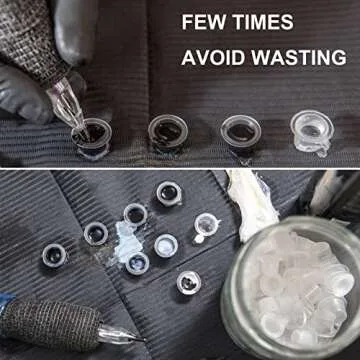 SOTICA 300pcs Disposable Ink Caps for Tattooing and Crafts