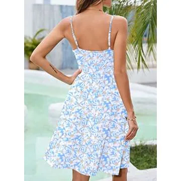 YATHON Casual Summer Tiered Sundress for Women