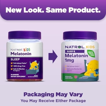 Natrol Kids Melatonin 1mg Gummies for Gentle Sleep Aid
