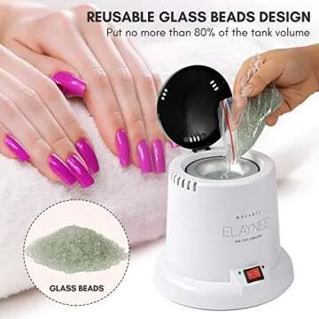 Compact and High Temperature Nail Tool Sterilizer