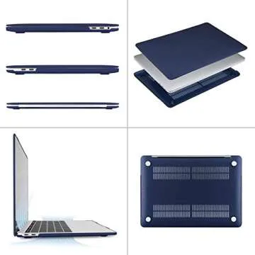 MOSISO Compatible with MacBook Pro 13 inch Case M2 2025, 2024, 2023, 2022-2016 A2338 M1 A2251 A2289 A2159 A1989 A1708 A1706, Plastic Hard Shell&Keyboard Cover&Screen Film&Storage Bag, Navy Blue