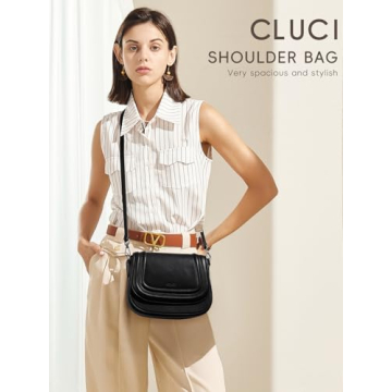CLUCI Small Purses for Women Trendy, Vegan leather Shoulder Bag Crossbody Bags for Women With 2 Shoulder Straps