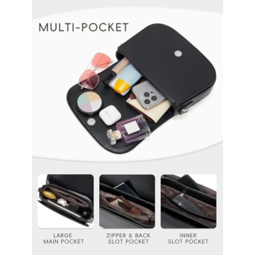 CLUCI Small Purses for Women Trendy, Vegan leather Shoulder Bag Crossbody Bags for Women With 2 Shoulder Straps