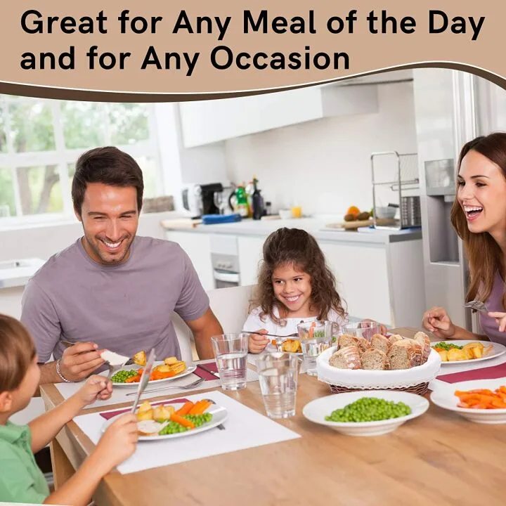 Medium Wicker Bread Basket with Liner - 11x8"