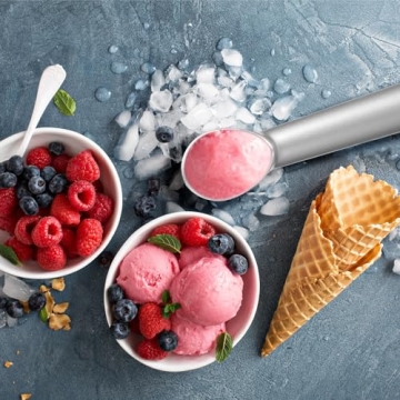 Nuenen Ice Cream Containers 1Qt - Colorful & Reusable