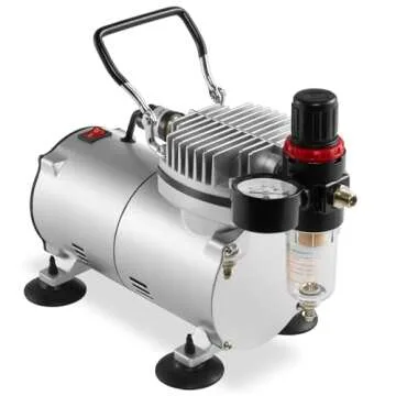 PointZero Dual Action Airbrush Kit with 3 Airbrushes