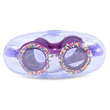 H2O Life Kids Swim Goggles for Girls and Boys Fun Toddler Swimming Eyewear Protection for Children (OS, Purple Sprinkle)