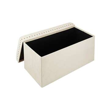 Inspire Me! Home Décor Anastasia Ottoman Bench with Storage