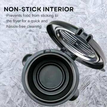 OVENTE Electric Deep Fryer 0.9L Capacity for Easy Cooking