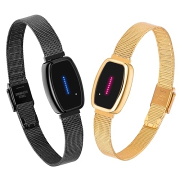 Long Distance Touch Bracelets,Vibration & Light up Couples Bracelets, Remote Smart Matching Couples ...