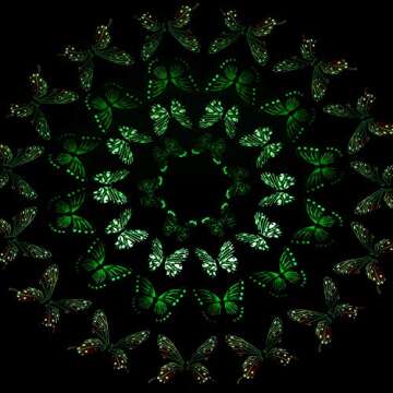 96 Pieces Glow in The Dark Luminous 3D Butterfly Wall Decals Decor Removable Butterfly Stickers DIY ...