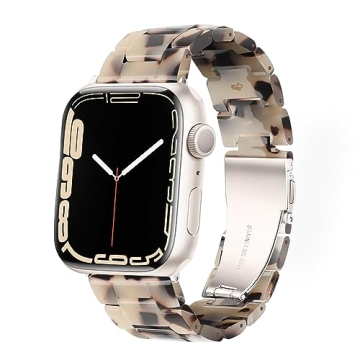 HOPO Compatible Apple Watch Band - Light Resin Strap with Stainless Steel Buckle