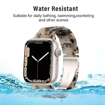 HOPO Apple Watch Band - Elegant Resin Strap for All Sizes