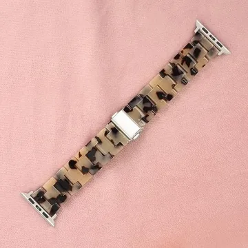 HOPO Apple Watch Band - Elegant Resin Strap for All Sizes