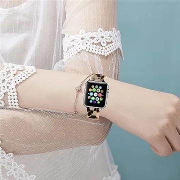 HOPO Apple Watch Band - Elegant Resin Strap for All Sizes