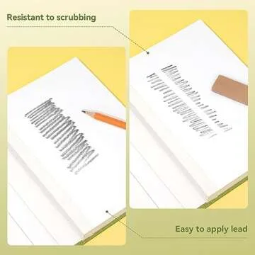 Arrtx Premium Hardcover Sketch Book, 60 Sheets/120 Pages, 180 GSM Thick Acid-Free Drawing Paper, Hardbound Sketch Pad with Inner Pocket, Green 8.5"x6.1" Sketchbook