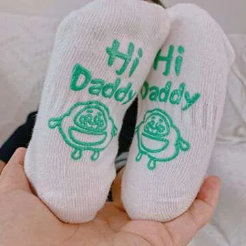 October Elf Unisex Baby Knee High Stockings Warm Christmas Fuzzy Socks for Girls Boys Tube Socks 6 Pairs…