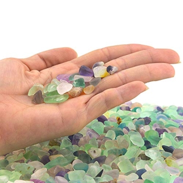 UFEEL Fluorite Tumbled Chips for Home Decor