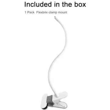 Baby Monitor Mount Compatible with Nanit Pro Smart Baby Monitor & Flex Stand ,Also for Cameras with 1/4 Screw Moun,t 15.7 inches Flexible Long Gooseneck ArmBaby Camera Holder Stand Without Tools