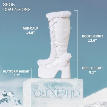 Stylish and Comfortable CELNEPHO Knee High Boots for Women