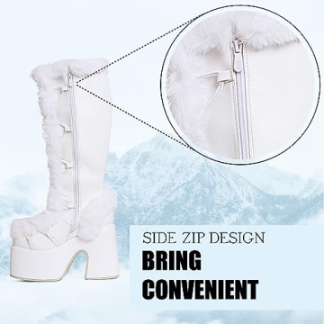 Stylish and Comfortable CELNEPHO Knee High Boots for Women