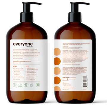 Everyone 3-in-1 Soap, Body Wash, Bubble Bath, Shampoo, 32 Ounce (Pack of 2), Cedar and Citrus, Cocon...