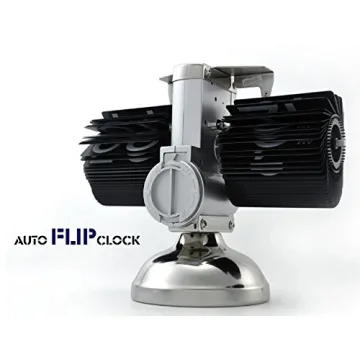 WoneNice Retro Digital Flip Down Clock -Battery Powered Internal Gear Operated Clock for Home & Office Décor -Black