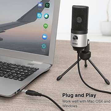 FIFINE USB Microphone - Perfect for Zoom and Online Classes