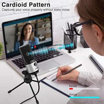 FIFINE USB Microphone - Perfect for Zoom and Online Classes