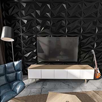 Art3D PVC 3D Wall Panel Diamond for Stylish Interiors