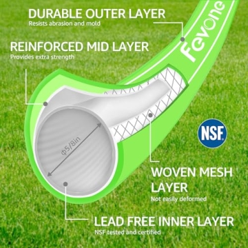 Fevone 100 ft Garden Hose for Efficient Watering