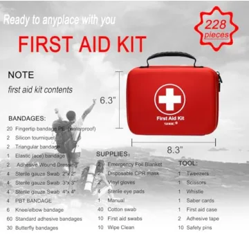 Compact First Aid Kit for Family Emergency Preparedness