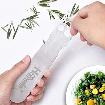 Stainless Steel Herb Stripper for Effortless Cooking
