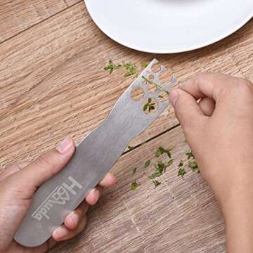 Durable Stainless Steel Herb Stripper for Quick Prep