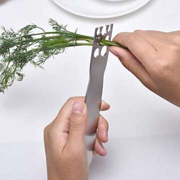 Durable Stainless Steel Herb Stripper for Quick Prep